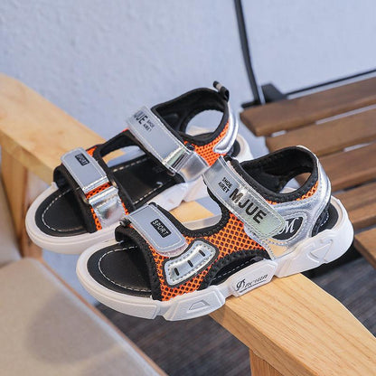 Boys  Girls Sandals Summer Korean Kids Non-slip Soft-soled Breathable Beach Shoes Large Children's Shoes