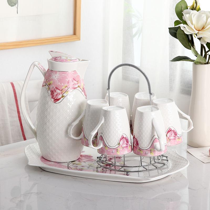 Cool Kettle Set Creative Water Cup Household Tea Cup Ceramic Cold Kettle Tea Set Household High Temperature Water Ware