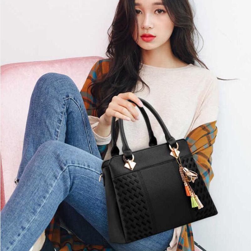 Black handbag for women mini tote bag Crossbody Bag handbag organiser insert with zip Free purse