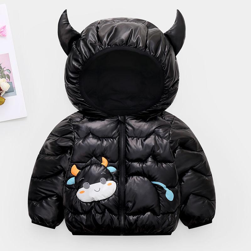 Children's Cotton-padded Clothes 2021 Autumn and Winter New Fashion Clothinng Unisex Baby Hooded Parka Boys Clothes Down Jacket