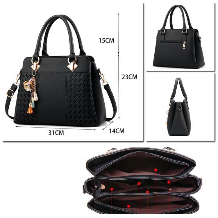 Patent leather bag Big capacity Woman bag European and American style Shoulder Handbag Trendy wild