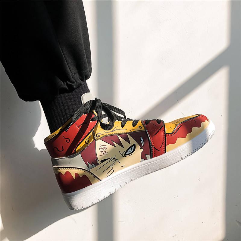 Plus Size39-44 High Top Men Sneakers Comics Running Basketball Shoes Breathable Wear-resistant Shoes