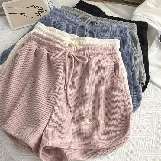 Women's Super Shorts Summer Thin Casual Wide Legs High Waist Loose Sports Shorts Home Three Points Girls Fitness Cute Jogging Pants