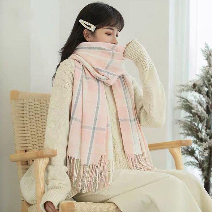 Winter warm scarf Christmas gift Woman Trend Wild Shawl scarf Long section scarf Birthday present