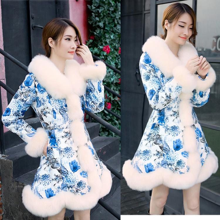 Winter Fashion Fox Fur Grass Woman Coat Plush Thickening Medium Length Women's Leather Coat Medium Length Plush Thin Rabbit Hair Coat Plus Size