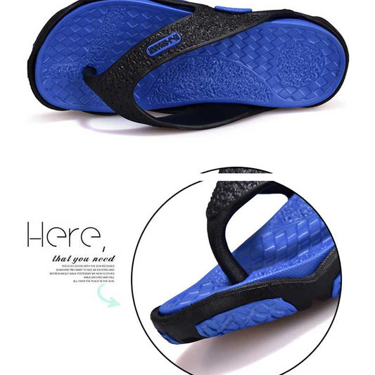 Summer Men's Large Size Slippers Fashion Casual Beach Shoes Outdoor Flip-flops 39-45