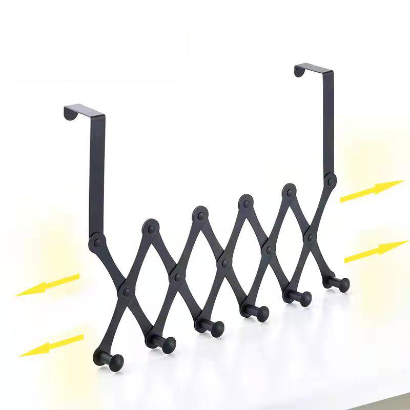 4-6 Hooks Flexible Back Door Hanger Rack Bathroom Kitchen Organizer Hooks Home Storage Rack Holder