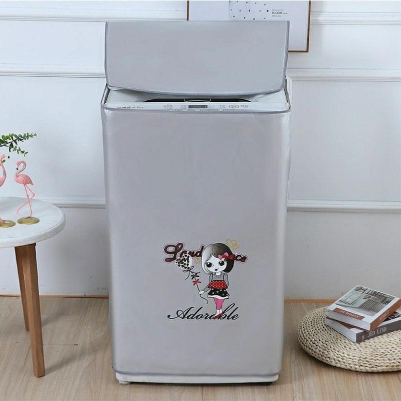 Washing Machine Cover Waterproof Sunscreen Household Washing Machine Cover Old-fashioned Semi-automatic Parallel Bar Cover Universal Dust Cover