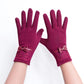 Winter Women's Warm Gloves Cute Student Cotton Plus Velvet Padded Cycling Cold-proof Touch Screen Gloves