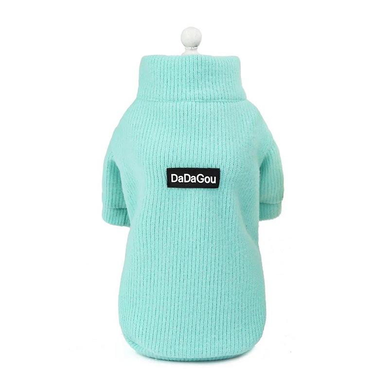 Dog Coats Sweater Soft Winter Pets Dogs Clothing Puppy Warm Thick Knitted Jumpsuit 2 Legs Sleeves Outerwear Full Collar Casual Hoodies for Small Dogs