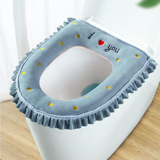 Toilet Seat Household Toilet Cover Zipper Toilet Seat Four Seasons Universal Waterproof Washable Toilet Seat