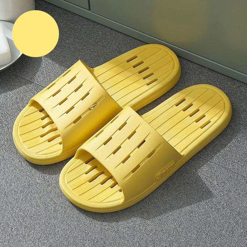 Couples Leaking Sandals and Slippers Summer Bathroom Bath Quick-drying Deodorant Slippers for Home Use Non-slip Men and Women Slip-ons Flip Flops