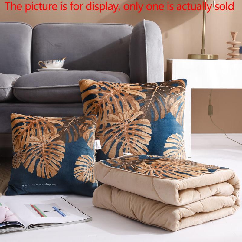 Winter Dual-purpose Pillow Coral Velvet Pillow Variable Quilt Home Sofa Pillow Car Warmth Artifact