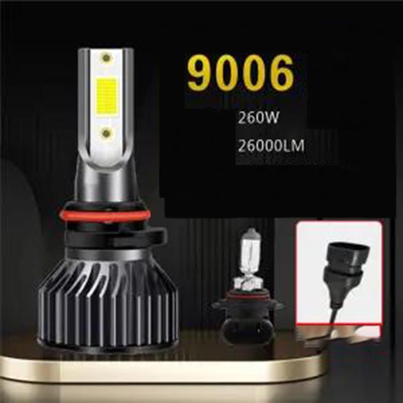 Car Led Headlights 12V24V H1 H4 H7 9005 Ultra-bright Condensing Far and Near Light Integrated Laser Lens Headlights 9006 9012 260W