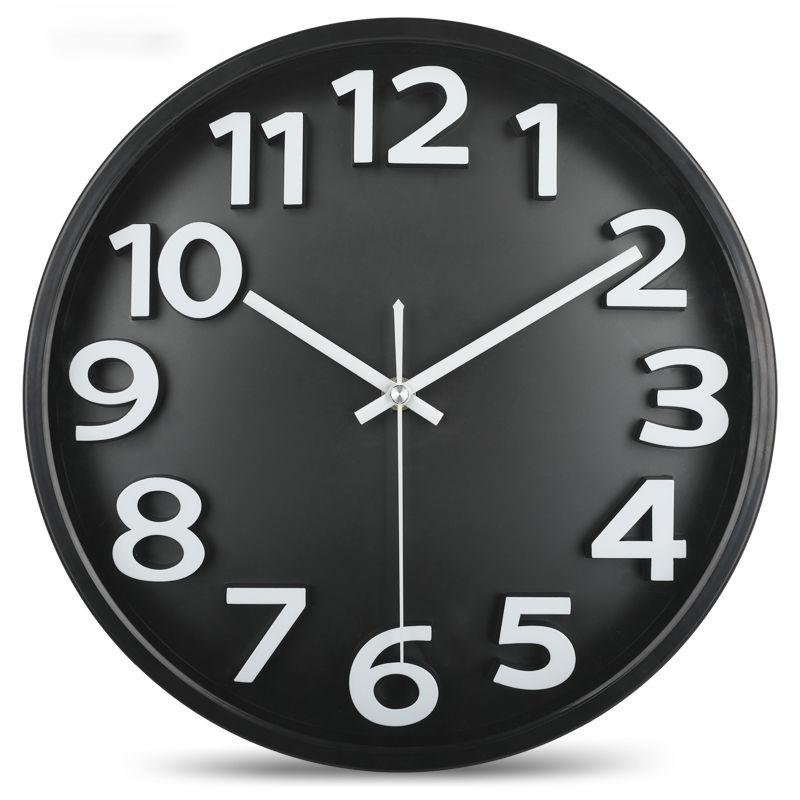 Three-dimensional Creative Wall Clock Mute Clock Living Room Wall Watch Quartz Clock Modern Family Fashion Simple Clock