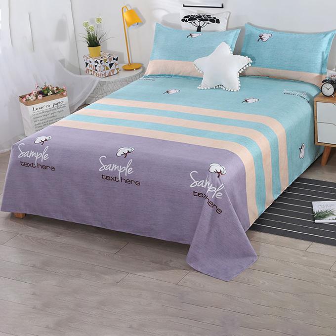 Three-piece Cotton Bed Sheets and Pillowcases Skin-friendly and Soft One-piece Bed Sheets Two Pillowcases Pure Cotton Mechanical Washing Bedding