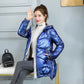 Fashion Women's Mid-length Coat Winter Loose and Colorful Hooded Down Cotton Coat