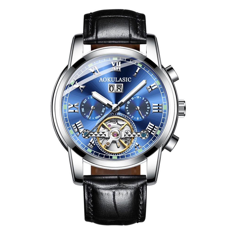 Design Genuine  Waterproof Skeleton Men Automatic Watches Top Brand Luxury Mechanical Male Clock