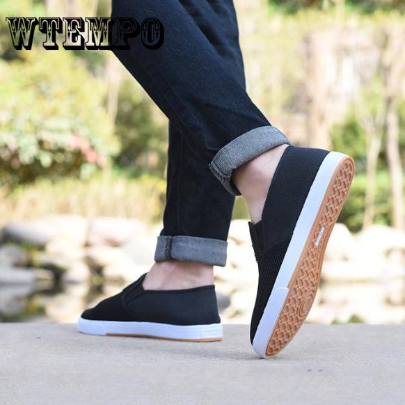 WTEMPO Brand Men's Shoes Fashion Canvas Shoes Men Loafers