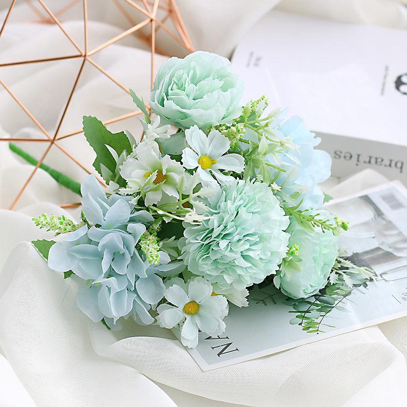 Table Flower Fake Flower Floral Set Table Flower Bouquet Home Decoration Decoration Nordic Simulation Flower Living Room Decoration