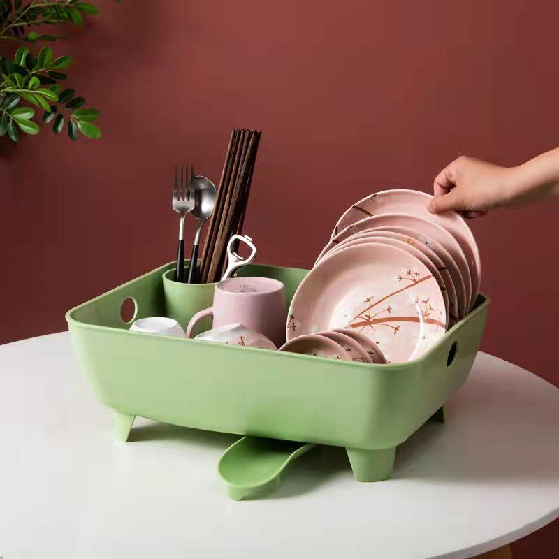 Household Large Tableware and Chopsticks Drain Rack Storage Box Kitchen Sink Storage Racks Small Dishes And Chopsticks Storage Rack