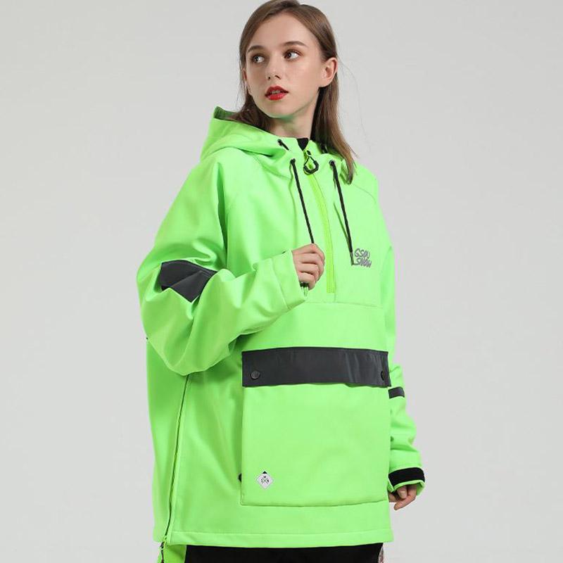 Men and Women Fluorescent Ski Suit Winter Thickening Outdoor Windproof Waterproof Ski Jacket Snowboard Suit Ski Equipment