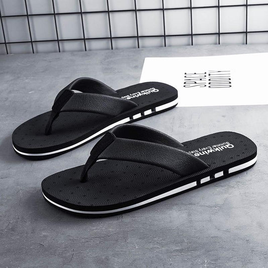 Slippers men's summer fashion wear wild casual pinch flip flops men's trend beach slippers