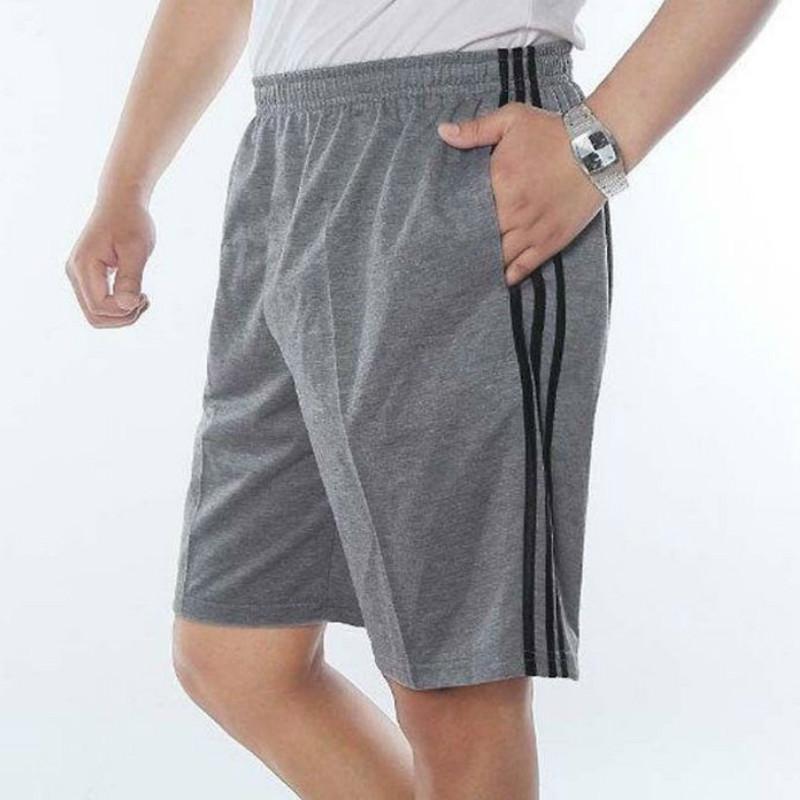 Summer Five-point Shorts Men's Outer Wear Middle-aged Men's Shorts Gray Middle Pants Men's Summer Loose Breathable Pants