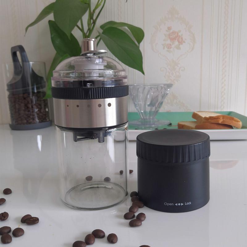 Portable Hand-cranked Coffee Grinder Coffee Grinder Hand-made Coffee Grinder Outer Ring Coarse and Fine Grinder