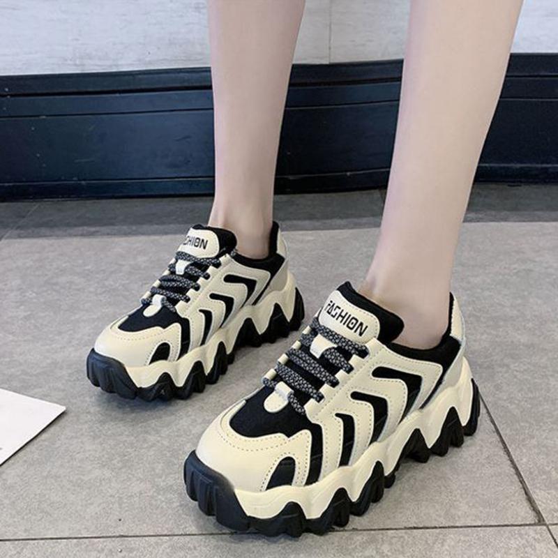 Daddy Shoes Spring Single Shoes Summer Thick-soled Increase All-match Student Sports Casual Women's Shoes