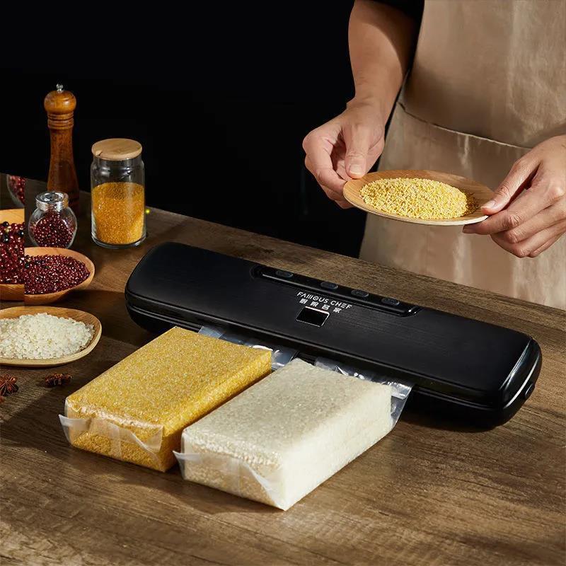 Best Food Vacuum Sealer  Automatic Commercial Household Food Vacuum Sealer Packaging Machine Include  Bags