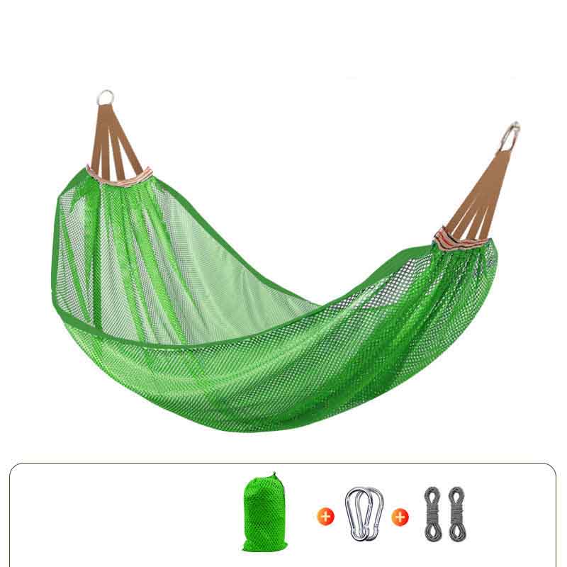 Ice Silk Hammock Outdoor Adult Swing Mesh Indoor and Outdoor Children Sleeping Ice Silk Hanging Chair Single