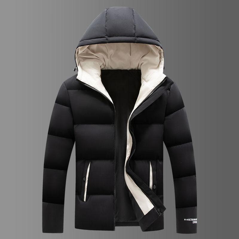 Winter Jacket Men's Trend Winter Down Padded Jacket Thick Cotton Plus Size Casual Padded Jacket Men