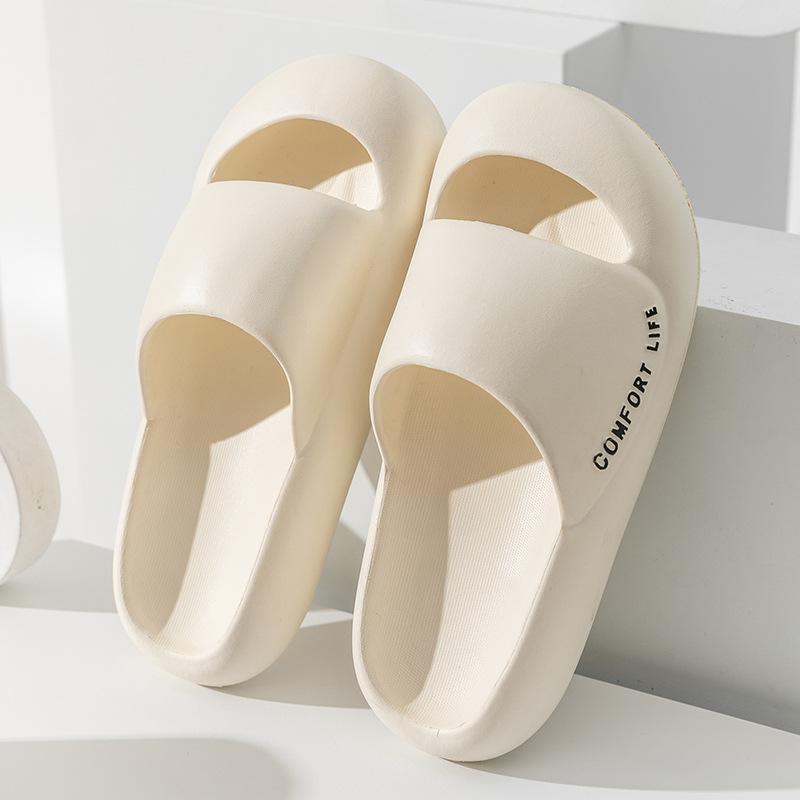 Soft Sandals and Slippers Thick Bottom Indoor Home Women Summer Home Non-slip Outer Wear Soft Bottom Toe Slippers Men