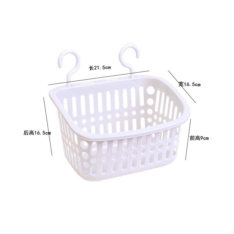 Wall Bathroom Shelf Storage Basket Kitchen Bedroom Dormitory Bathroom Plastic Storage Baskets