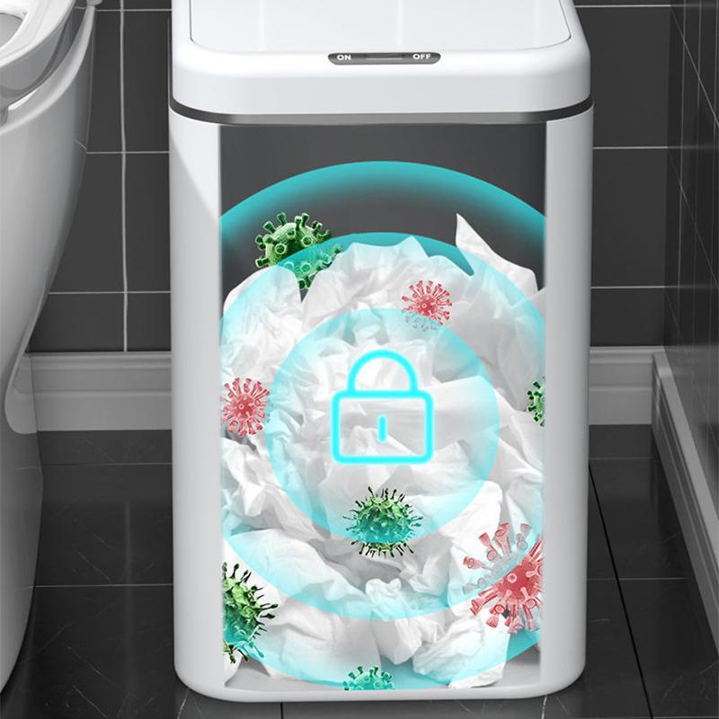 Smart Trash Can with LED Induction Type Household Bedroom Net Red Living Room Kitchen Toilet Bathroom Deodorant Automatic