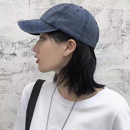 Women's Baseball Hat Vintage Cloth Classic Simple Cap Spring Autumn Summer Casual All Match Leisure Cap Outdoor Ponytail Hat