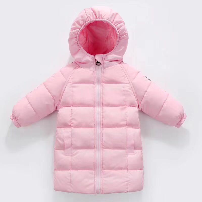 Children's Down Jackets Long Section for Boys Girls Thicken Children's Winter Coats for Children with Hooded Babies and Infants Children's Clothing