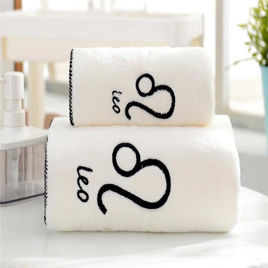 The Extra-thick Coral Fleece Bath Towel Set Is More Absorbent Than Pure Cotton Quick-drying No Hair and No Fading Cute Household Towels Bath Towels