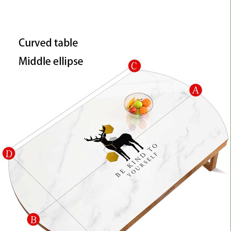 PVC Waterproof and Oil-proof Disposable Anti-scald Table Mat Tablecloth Oval Table Cloth Coffee Table Table Mat Tablecloth