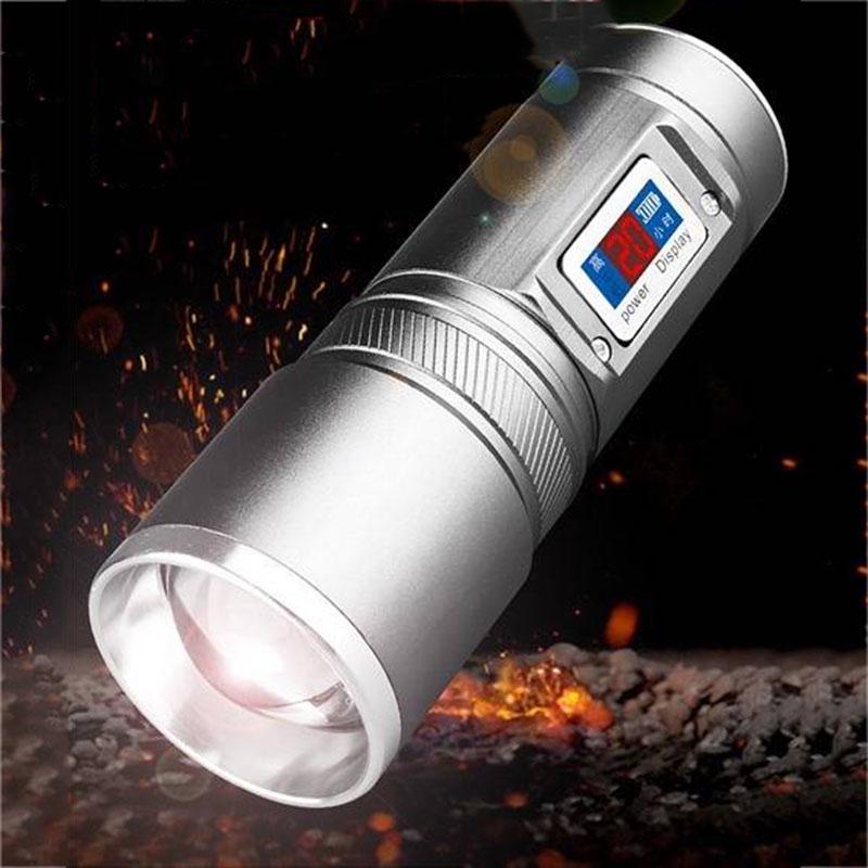 Light Waterproof Underwater LED Flashlight Diving Camping Lanterna Torch with Stepless Dimming