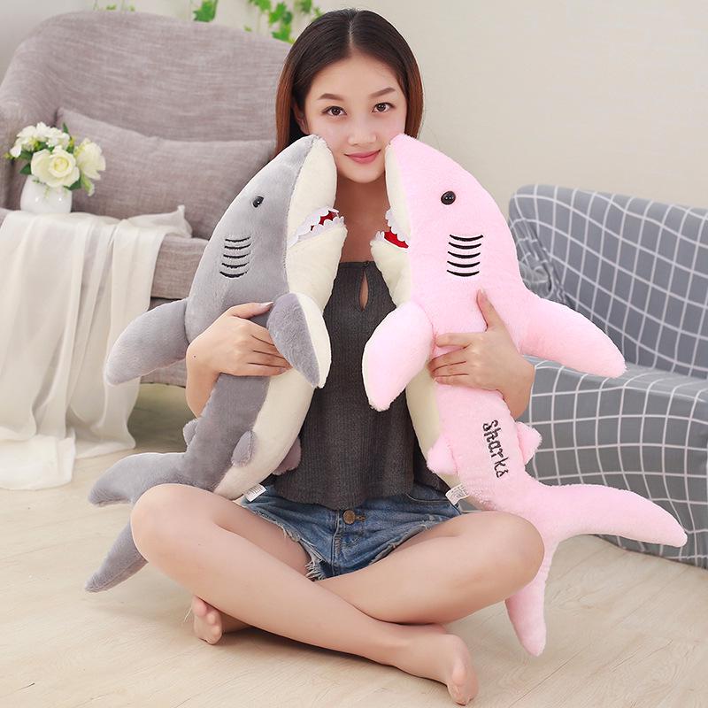 Cute Stuffed Animal Doll Big Soft Plush Kid Toy Marine Animal Short Plush Shark