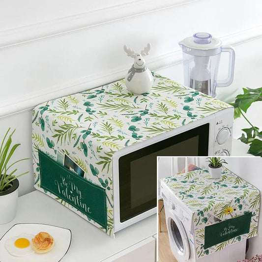 Microwave Oven Cover Oil-proof and Waterproof Household Dustproof Cloth Refrigerator Universal Household Cover Towel