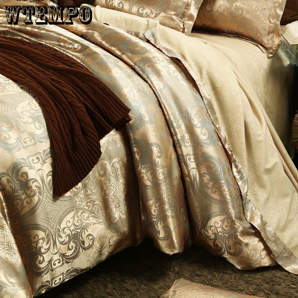 3pcs/set Luxury Bedding Sets Jacquard Queen/King Size Duvet Cover Set wedding Bedclothes Bed Linen