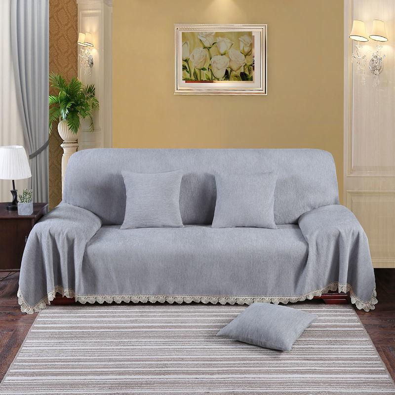 1 Pcs Four Seasons Sofa Cover Anti-skid Couch Towel  General Plush Backrest Armrest Slipcover Sofa Protective Cover Sofa Blanket Dustproof Cloth