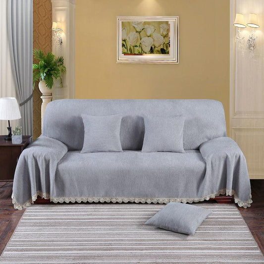 1 Pcs Four Seasons Sofa Cover Anti-skid Couch Towel  General Plush Backrest Armrest Slipcover Sofa Protective Cover Sofa Blanket Dustproof Cloth