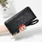 Double Zipper Women Wallets Lady Wristlet Handbags Purses Cards Holder Woman Long Wallet Coin Purse