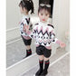 Autumn and Winter Thick Sweater Girl Slim Long-sleeved Bottoming Blouse Children's Sweater