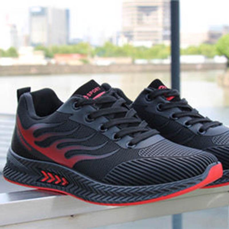 Plus Size 39-44 Summer Men Sneakers Breathable Basketball Shoes Non-slip Deodorant Running Shoes Outdoor Travel Shoes