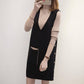 Winter Clothing WOMEN'S Knitted Vest Dress Over-the-Knee Sweater Long Skirts Fashion Dress